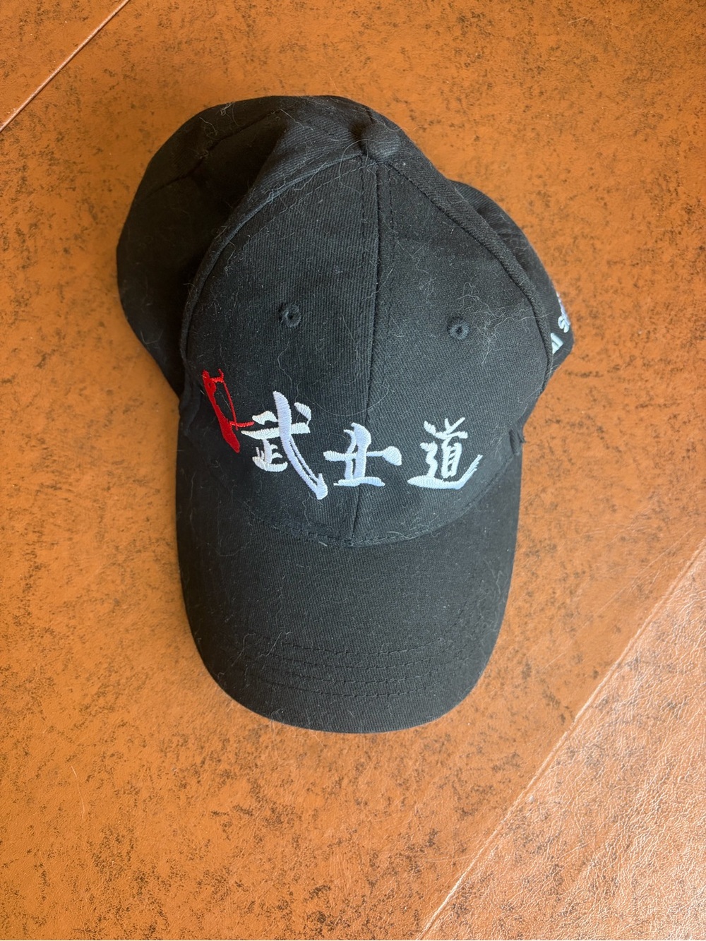 Black Embroidered Martial Arts Baseball Cap - Men's Hat